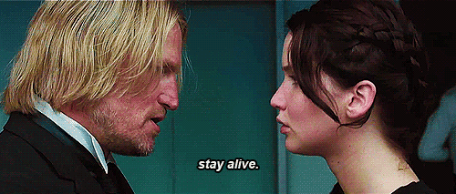the hunger games,haymitch,stay alive,katnis
