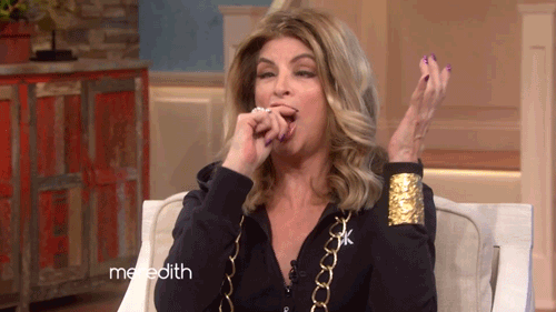 kirstie alley,crazy eyes,choking,excited,the meredith vieira show,tmvs