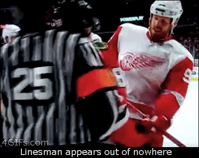 sports,hockey,wizard,referee,ref,out of nowhere,linesman,appear