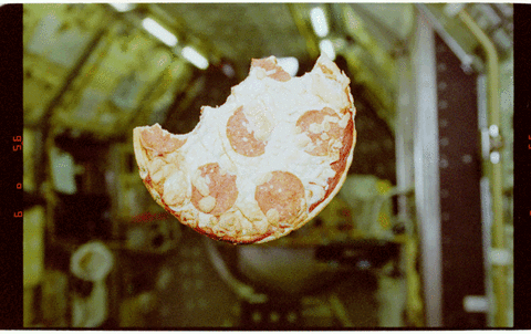 food,space,pizza,nasa,yum,national pizza day,zero g,space pizza,archive