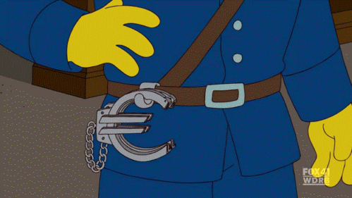 Симпсоны наручники гифка.