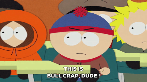 angry,stan marsh,kenny mccormick,annoyed,butters scotch,complaint