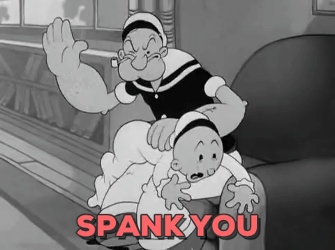 Spanks spank you GIF.