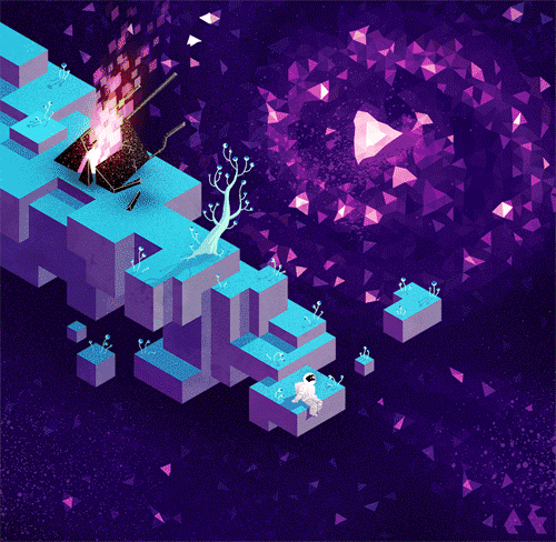 hexels,space,processing,isometric,commission,trixel