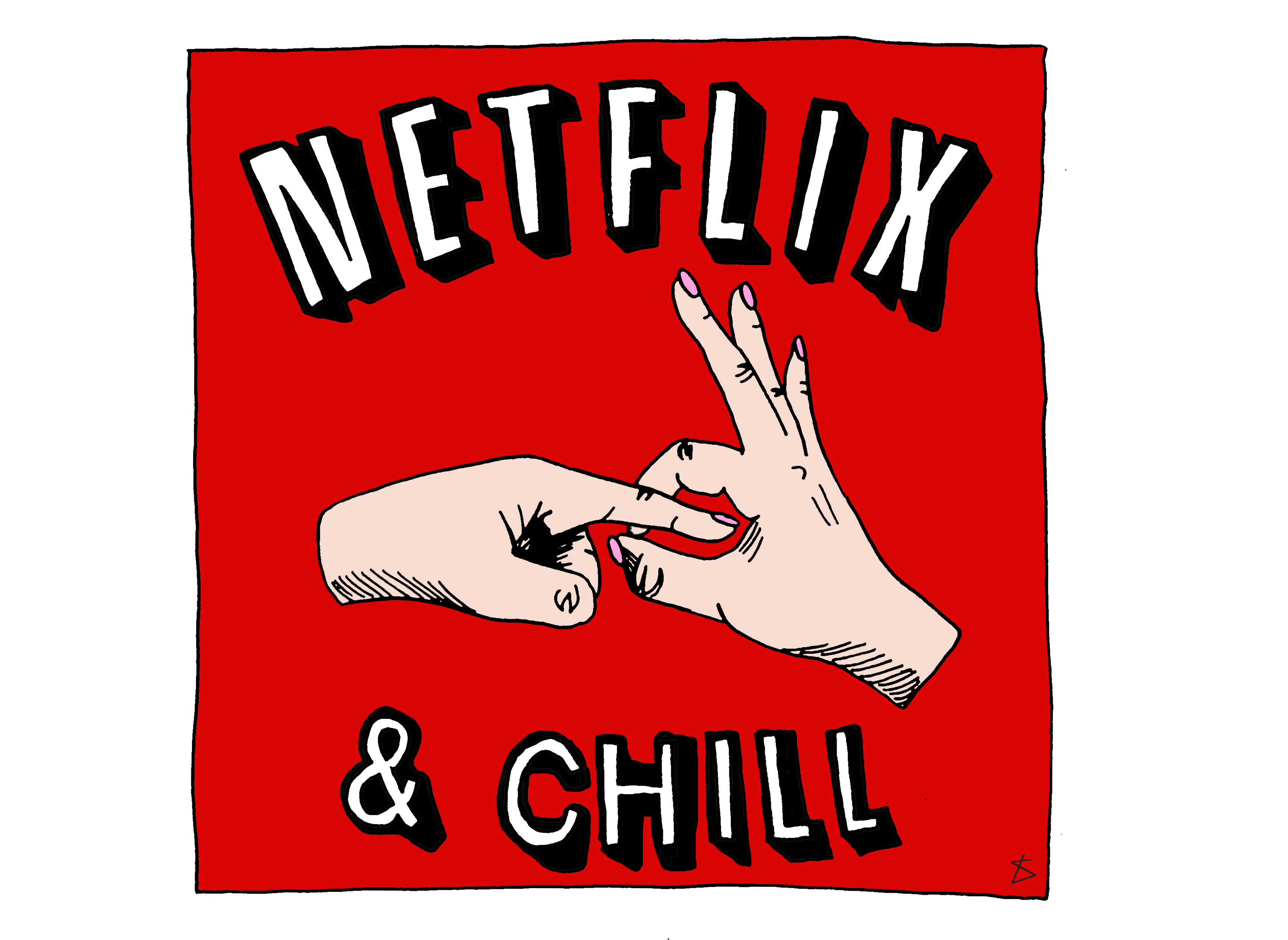 Netflix and chill гифка.