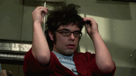hair,messy,reactions,haircut,dazed,shaggy,jemaine clement,unkempt