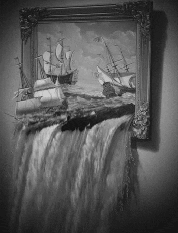 paintings,illusions,art,black and white,good luck trolls