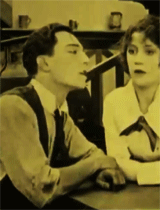 roscoe arbuckle,silent film,handsome,luke,buster keaton,gi,silent comedy,1918,the cook,comique crew,golden hearts,gtd