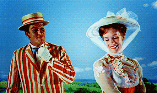 chitty chitty bang bang,flirting,mary poppins,sally ann howes truly scrumptious,movies,disney,smiling,bert,queue t and the beast,dick van dyke caractacus pott,ken hughes