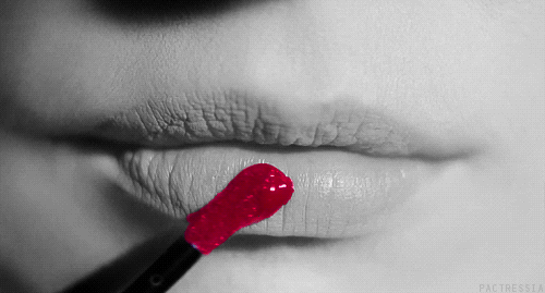 lip,black and white,lipgloss,lovey,girl,woman,prison wives club
