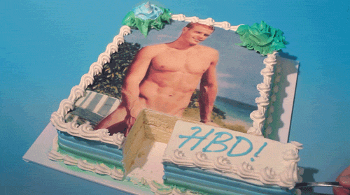 Торт день рождения с днем рождения гифка.