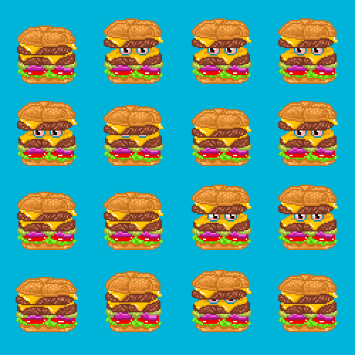 burger,8bit,justin gammon,90s,80s,food,lol,wtf,pixel art,pixels,nes,dennys,cheeseburger,diner,meet your meat,16 bit