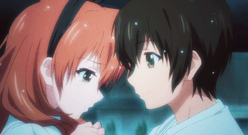 anime kiss,golden time,anime couples