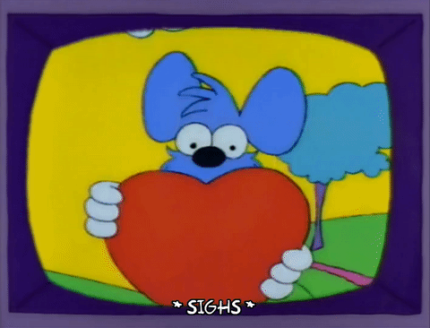love,season 4,cartoon,episode 15,heart,sigh,itchy,4x15,sighing