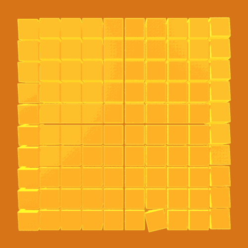 yellow,darkpulse,loop,3d,random,c4d,cinema 4d,cube,mograph,shapes,clones