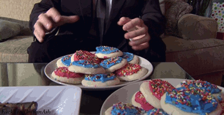 This Gif is about tv,porn,cookie,james deen. 