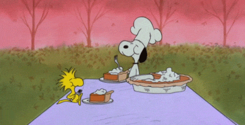 snoopy,thanksgiving,pie,charlie brown thanksgiving
