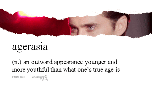 aging,submission,beauty,look,jared leto,young,30 seconds to mars,english,age,looks,youth,aesthetics,appearance,thousand,wordstuck,noun,completo