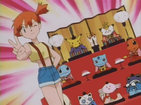 psyduck,anime,pokemon,misty,s01,spaced out