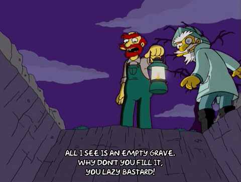 episode 2,angry,season 17,hit,kill,groundskeeper willie,17x02,buried