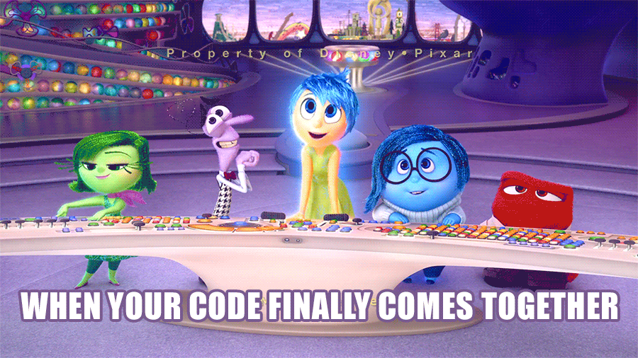 inside out,disgust,insideout,disney,pixar,joy,anger,sadness,code,made with code,sorority girls,ok i might toss your salad too