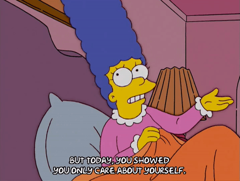 marge simpson,episode 7,angry,season 15,bed,lamp,15x07,nightgown