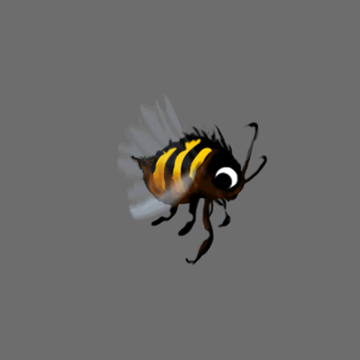 bee,animation,flying,honey,lars