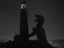 lighthouse,dinosaur,animals,televandalist,attacking,ray harryhausen