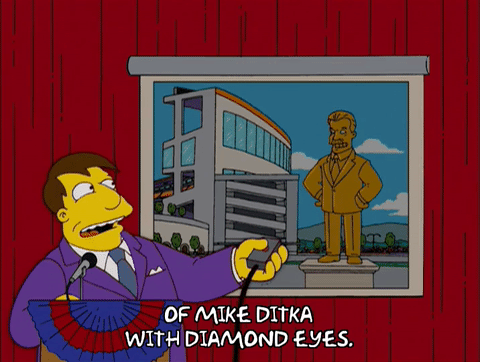 happy,episode 16,excited,season 17,mayor quimby,17x16,mike ditka