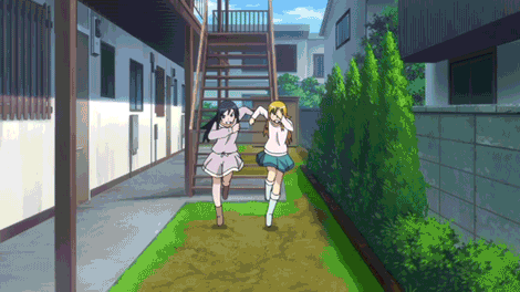 Oreimo anime run GIF.