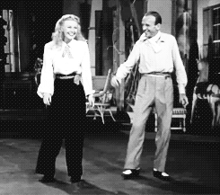 ginger rogers,fred astaire,with him magic always comes first,cs,film,vintage,f,brandon johnson