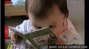fascinated,interested,lesson,baby,book,reading