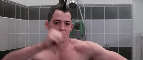 Animated GIF: matthew broderick ferris buellers day off naked.