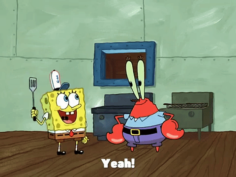spongebob squarepants,season 4,episode 1,excited,fear of the krabby patty