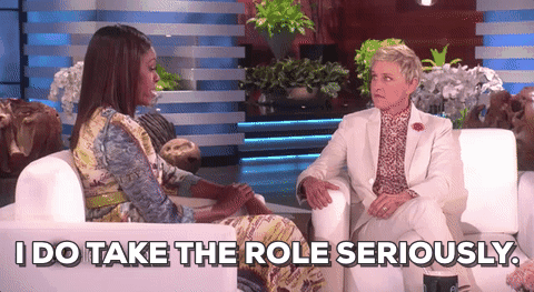 michelle obama,the ellen show,seriously,role model,i do take the role seriously