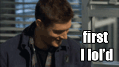 dean winchester,supernatural,laughing,serious,lold