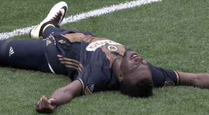 philadelphia union,laying down,get up,sapong