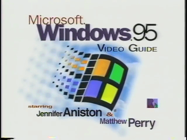 windows 95,microsoft,jennifer aniston,matthew perry,computers