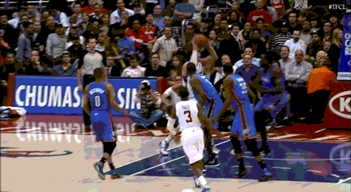 basketball,nba,los angeles,clippers,oklahoma,posterize,kendrick perkins,bad blood music video s