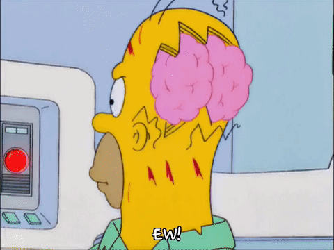 Гифка мозг гомер симпсон серия 1 гиф картинка, скачать аними