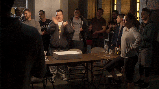 reaction,happy,excited,clapping,kingdom,excitement,kingdomtv,keith,kingdomaudience,paul walter hauser