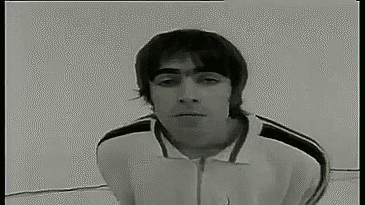 black and white,liam gallagher,oasis,noel gallagher,90s,whatever,manchester,90s music,britpop,90s bands,bonehead,twdmeme