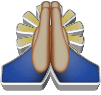 emoji,praying hands,blessed,transparent,animatedtext,del,wordart