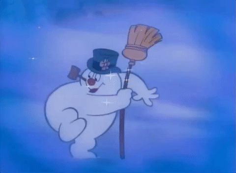 Christmas movies frosty the snowman GIF.