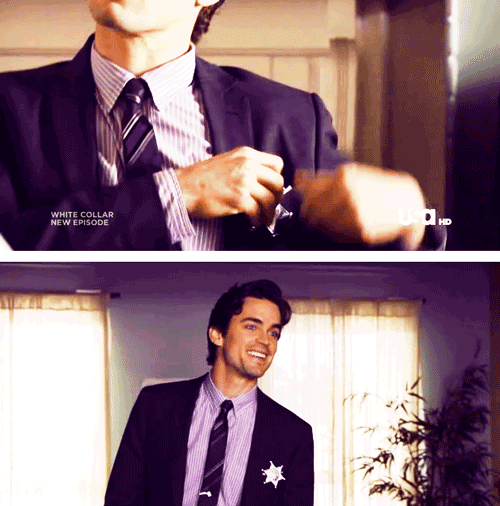 happy,excited,matt bomer,cutie,white collar,sheriff,neil caffrey,in charge,youngjohnny,damn it cam