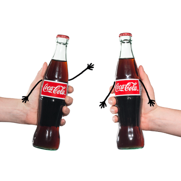 Animated GIF: cocacola coke happiness.
