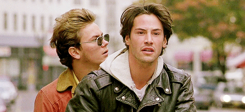 keanu reeves,river phoenix,90s,1991,my own private idaho,mike waters,kr,scott favor,my own private idaho 1991,recs,orders,restless,agitated,excited,nervous,angry,command