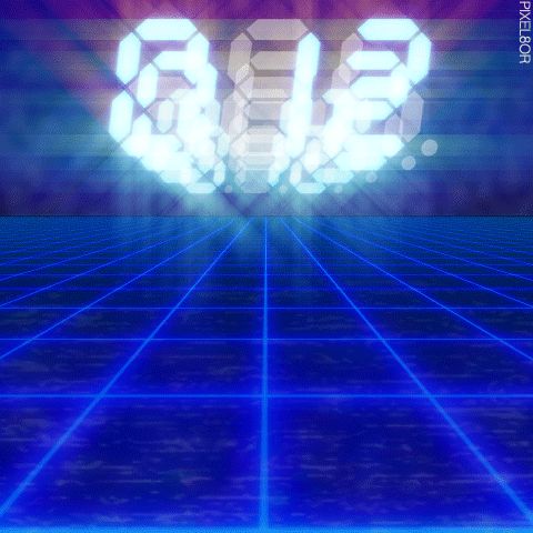 numbers,tron,futuristic,daft punk,electro,void,tv,endless,space,retro,vhs,1980s,glow,led,grid,pixel8or