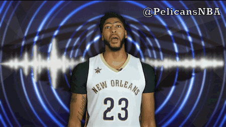 basketball,nba,ad,new orleans,lets go,new orleans pelicans,pumped up,anthony davis,pelicansnba,the brow,crowd pump