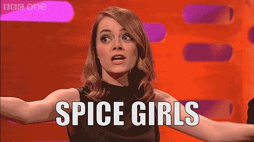 Animated GIF: spice girls.